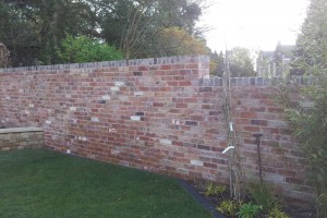 RECLAIMED BRICK WALL CHELTENHAM GLOUCESTERSHIRE